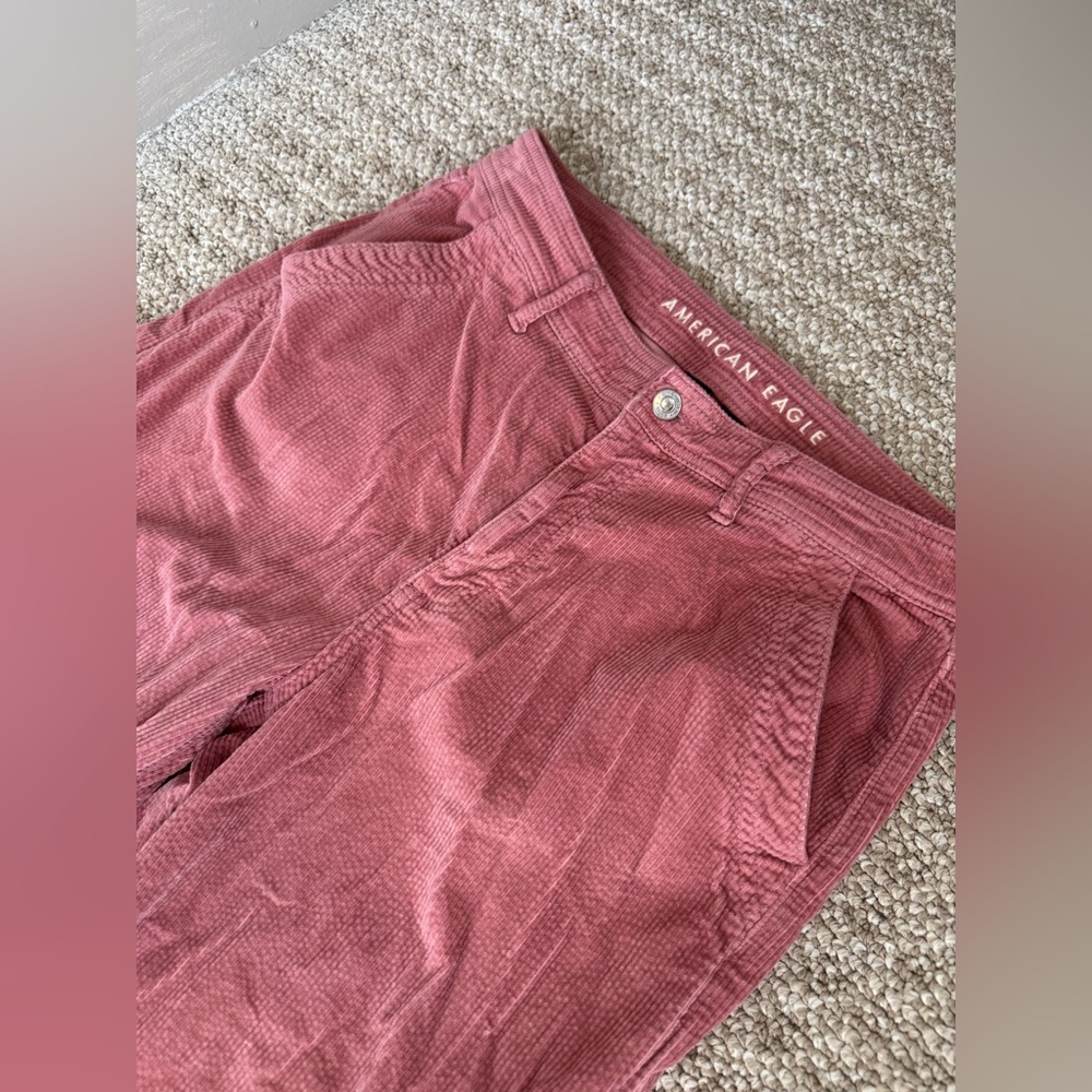 American Eagle corduroy wide leg cargo pant